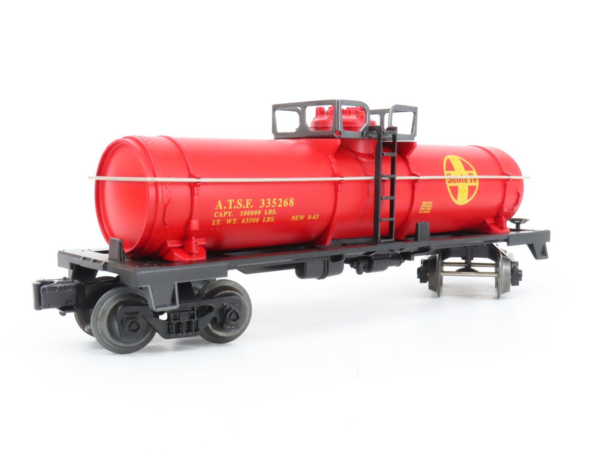 O Gauge 3-Rail Lionel 6-26131 ATSF Santa Fe Single Dome Tank Car #335268