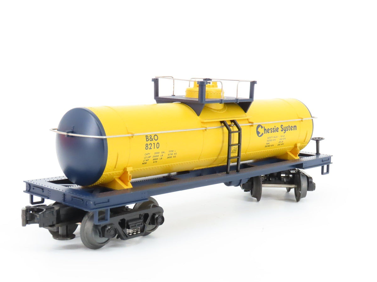 O Gauge 3-Rail Lionel 6-26144 B&amp;O Chessie System Single Dome Tank Car #8210
