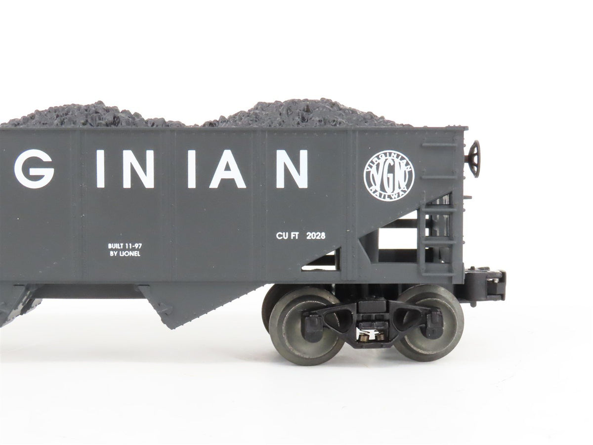 O Gauge 3-Rail Lionel 6-16435 VGN Virginian Railway 2-Bay Hopper w/ load 6456-1