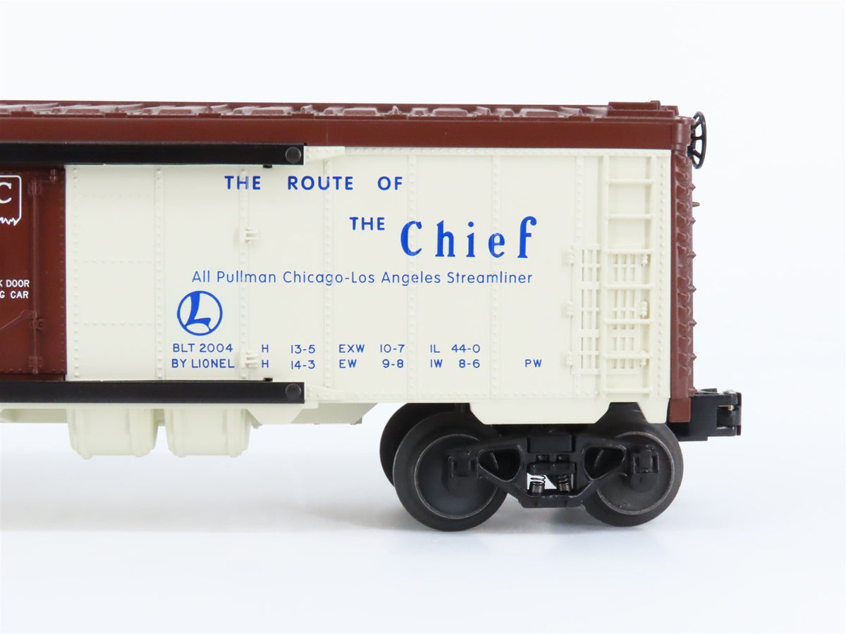 O Gauge 3-Rail Lionel 6-19564 SFRD Santa Fe Route of the Chief Reefer #6672