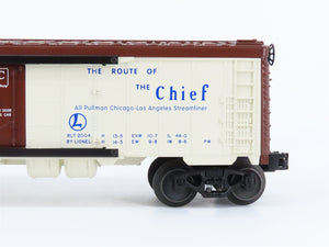 O Gauge 3-Rail Lionel 6-19564 SFRD Santa Fe Route of the Chief Reefer #6672