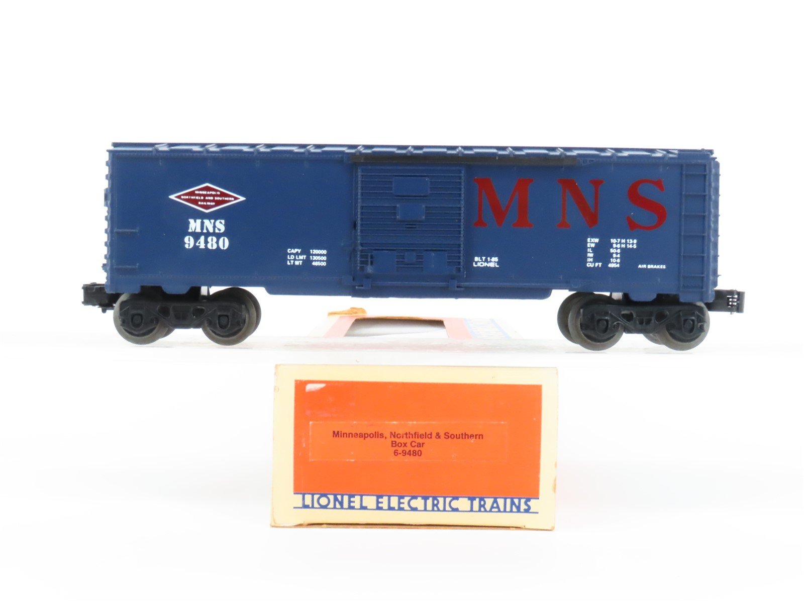 O Gauge 3-Rail Lionel 6-9480 MNS Minneapolis, Northfield & Southern Boxcar 9480