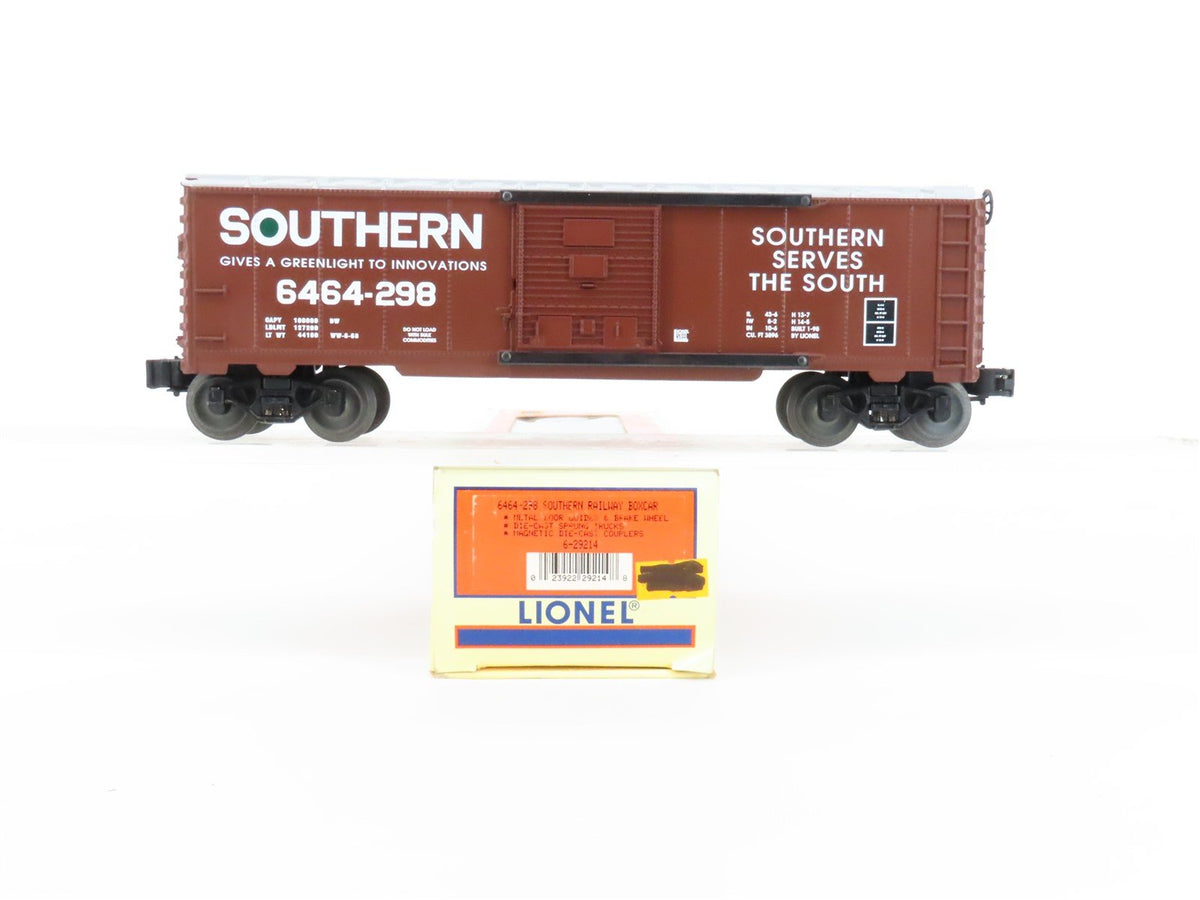 O Gauge 3-Rail Lionel 6-29214 SR Southern Railway &quot;Green Light&quot; Boxcar #6464-298