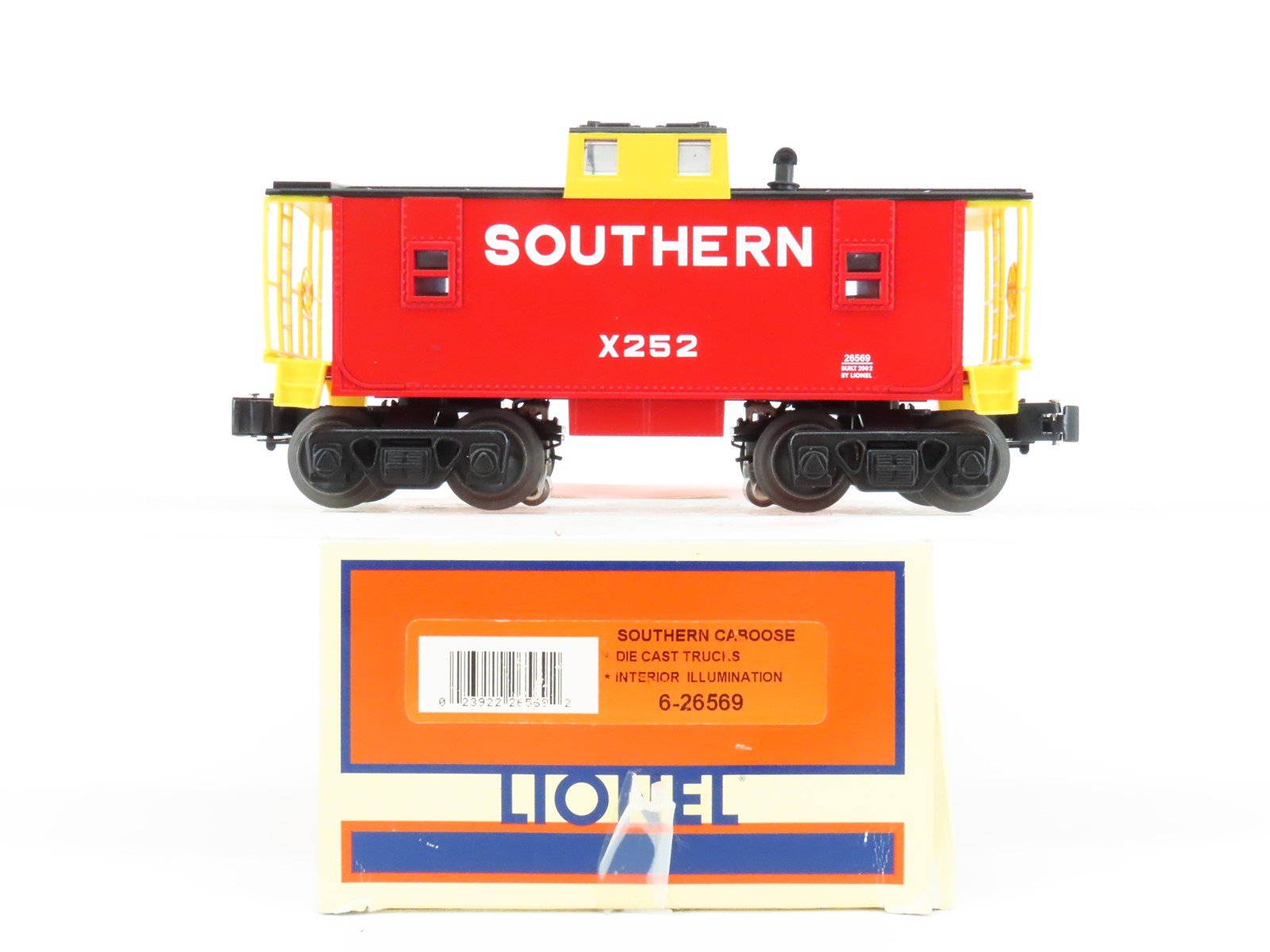 O Gauge 3-Rail Lionel 6-26569 SR Southern Railway Lighted Caboose #X252