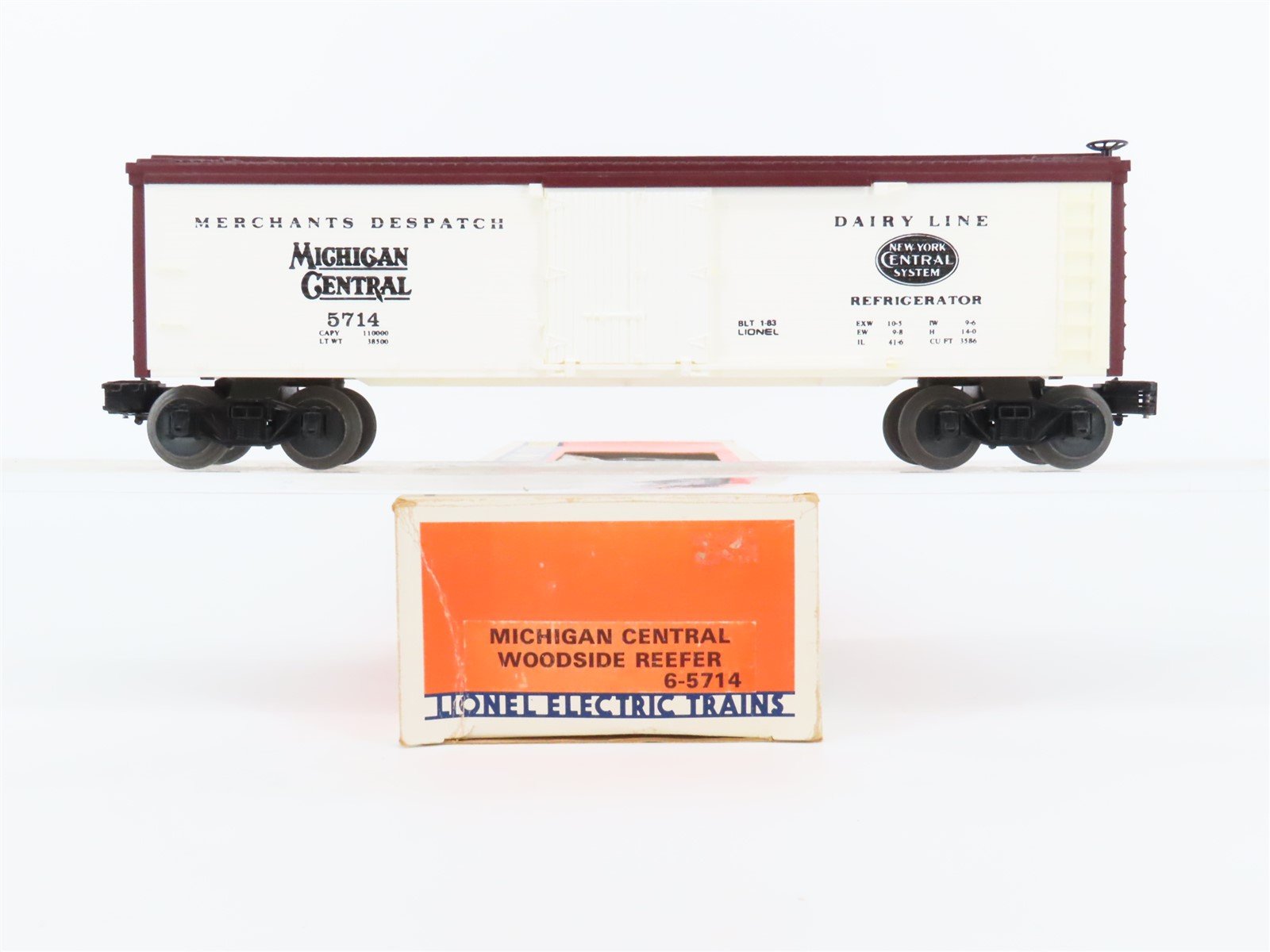 O Gauge 3-Rail Lionel 6-5714 MC Michigan Central Merchants Dispatch Reefer #5714