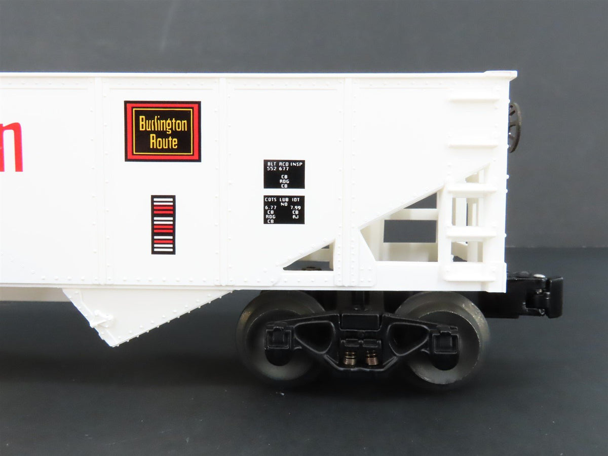 O Gauge 3-Rail Lionel 6-16446 CB&amp;Q Burlington Route 2-Bay Hopper #182485
