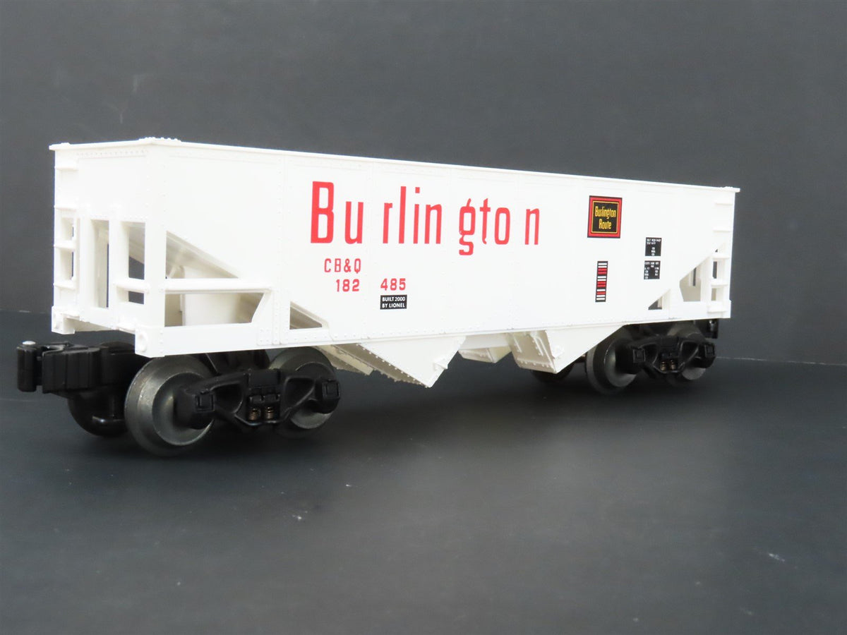 O Gauge 3-Rail Lionel 6-16446 CB&amp;Q Burlington Route 2-Bay Hopper #182485