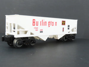 O Gauge 3-Rail Lionel 6-16446 CB&Q Burlington Route 2-Bay Hopper #182485