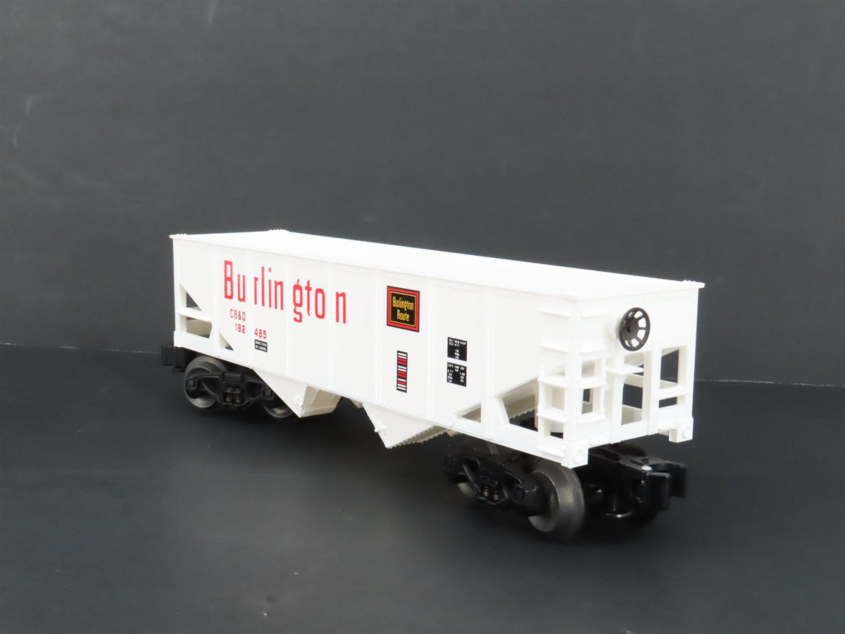 O Gauge 3-Rail Lionel 6-16446 CB&amp;Q Burlington Route 2-Bay Hopper #182485
