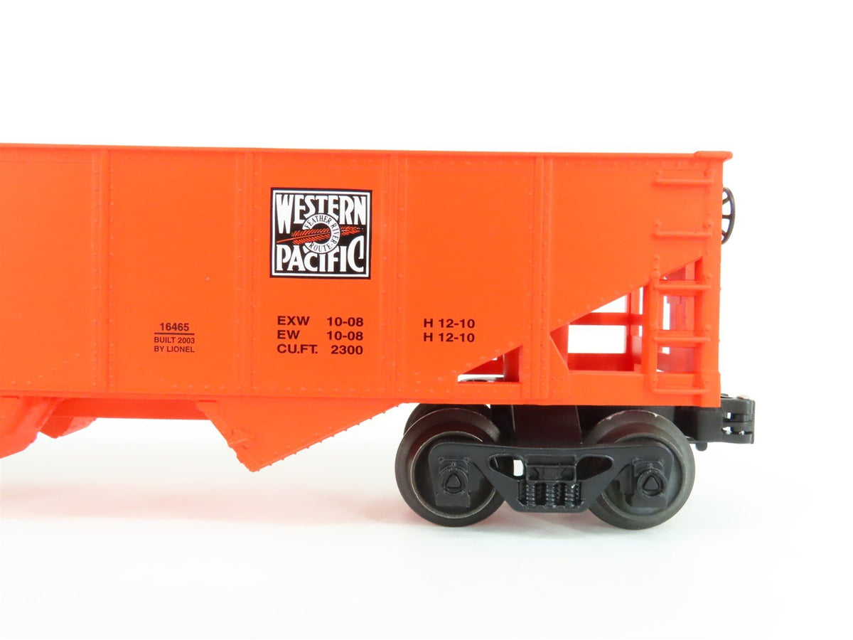 O Gauge 3-Rail Lionel 6-16465 WP Western Pacific &quot;Feather&quot; 2-Bay Hopper #100340