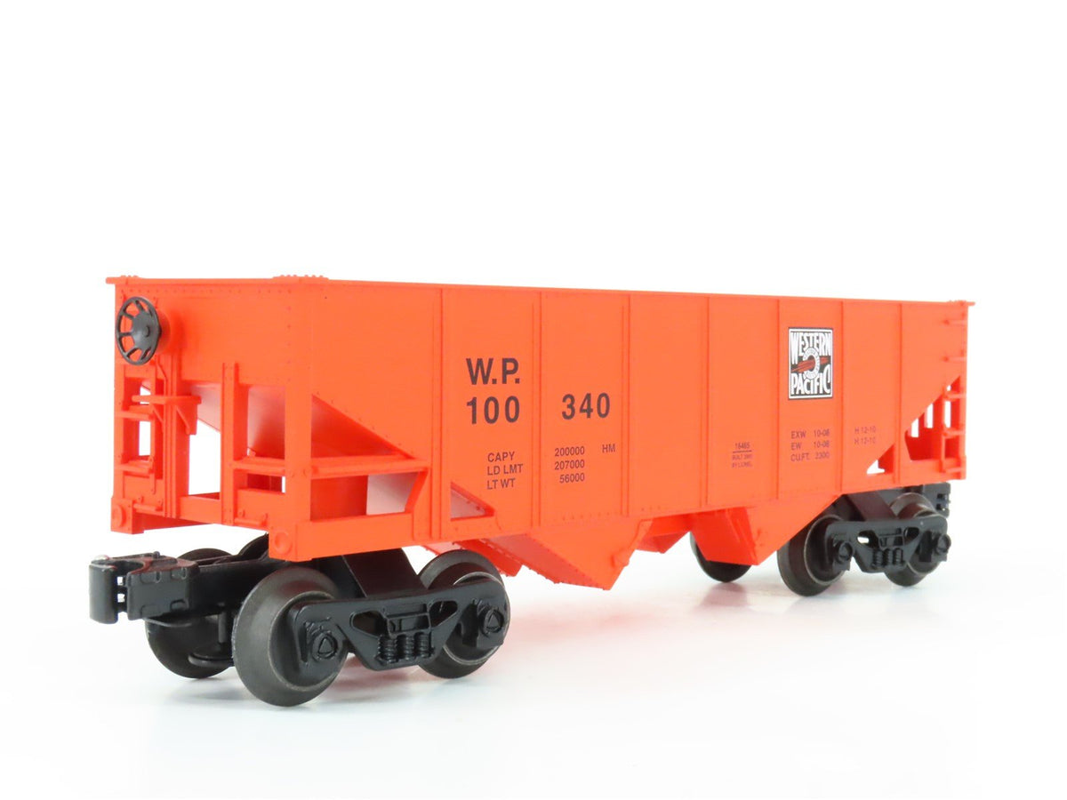 O Gauge 3-Rail Lionel 6-16465 WP Western Pacific &quot;Feather&quot; 2-Bay Hopper #100340