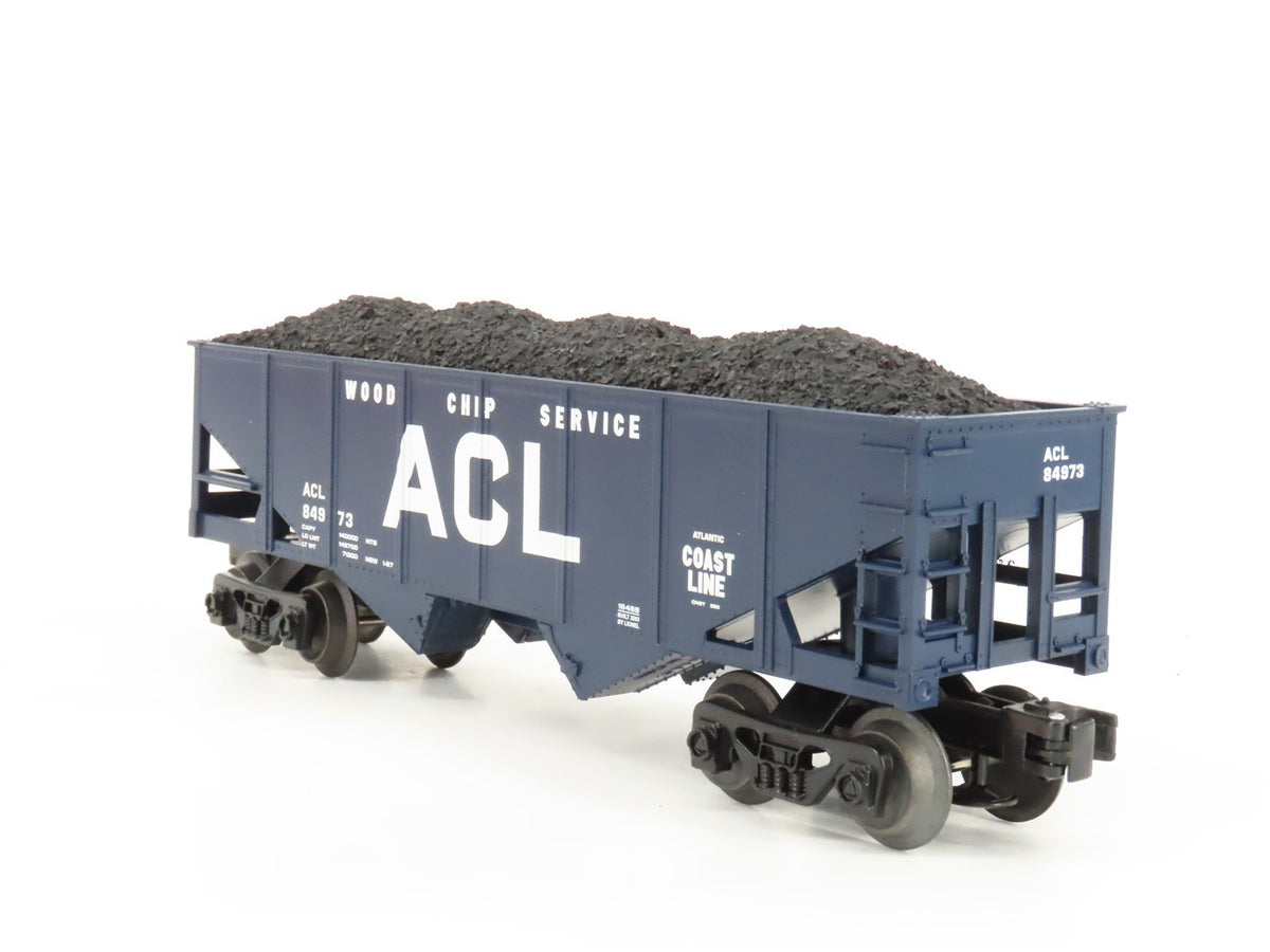 O Gauge 3-Rail Lionel 6-16468 ACL Atlantic Coast Line 2-Bay Hopper W/Load 84973