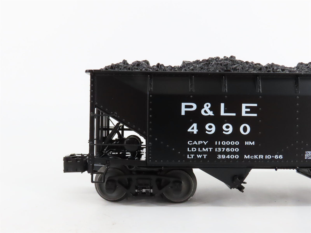 O Gauge 3-Rail Lionel 6-17070 Die-Cast P&amp;LE 2-Bay Hopper W/ Load #4990