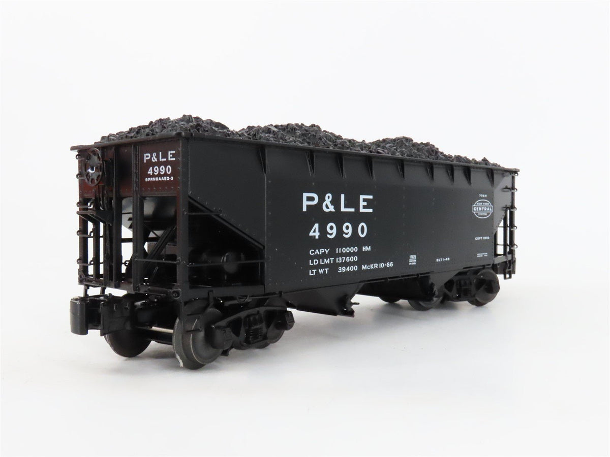 O Gauge 3-Rail Lionel 6-17070 Die-Cast P&amp;LE 2-Bay Hopper W/ Load #4990