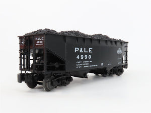 O Gauge 3-Rail Lionel 6-17070 Die-Cast P&LE 2-Bay Hopper W/ Load #4990