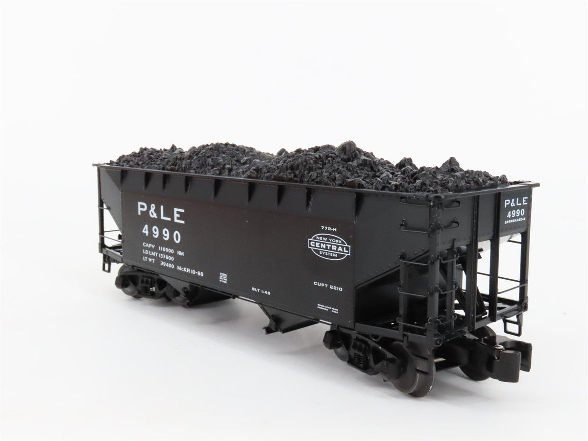 O Gauge 3-Rail Lionel 6-17070 Die-Cast P&amp;LE 2-Bay Hopper W/ Load #4990