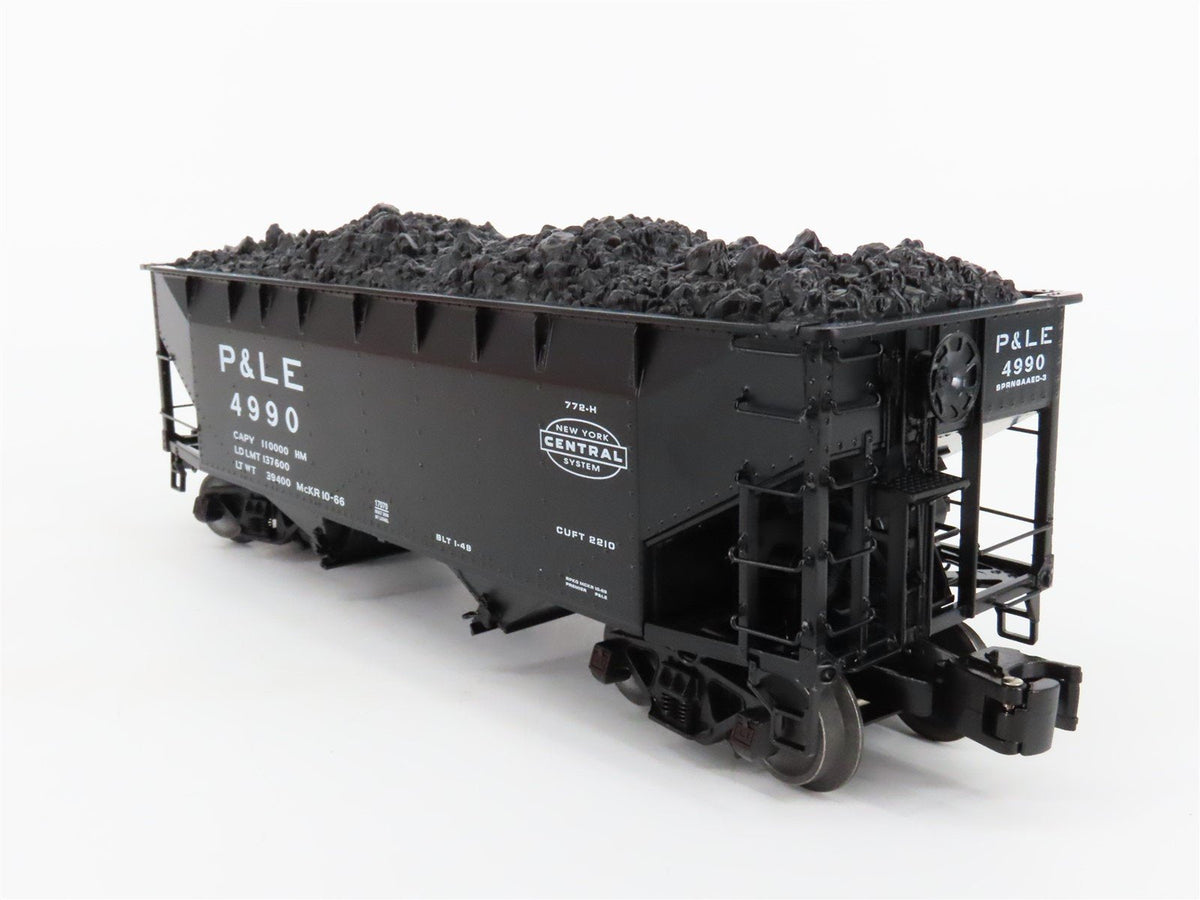 O Gauge 3-Rail Lionel 6-17070 Die-Cast P&amp;LE 2-Bay Hopper W/ Load #4990