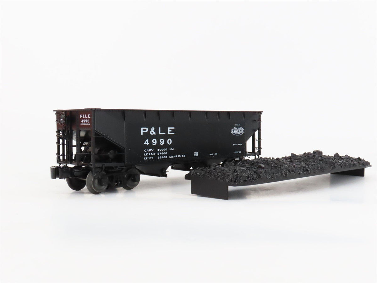 O Gauge 3-Rail Lionel 6-17070 Die-Cast P&amp;LE 2-Bay Hopper W/ Load #4990