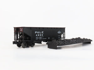 O Gauge 3-Rail Lionel 6-17070 Die-Cast P&LE 2-Bay Hopper W/ Load #4990