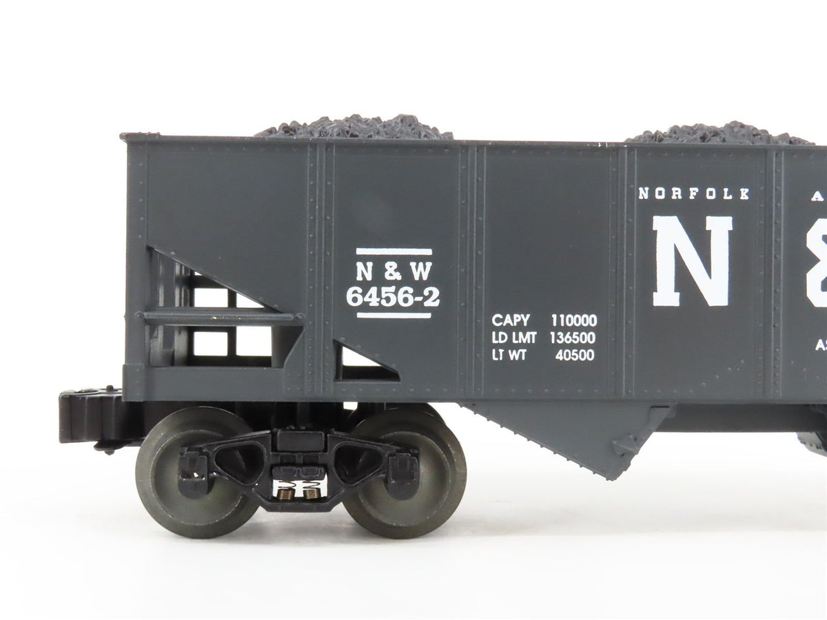 O Gauge 3-Rail Lionel 6-16436 N&amp;W Norfolk &amp; Western 2-Bay Hopper w/Load 6456-2