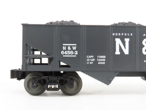 O Gauge 3-Rail Lionel 6-16436 N&W Norfolk & Western 2-Bay Hopper w/Load 6456-2