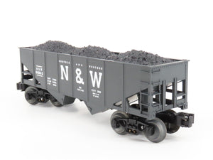 O Gauge 3-Rail Lionel 6-16436 N&W Norfolk & Western 2-Bay Hopper w/Load 6456-2