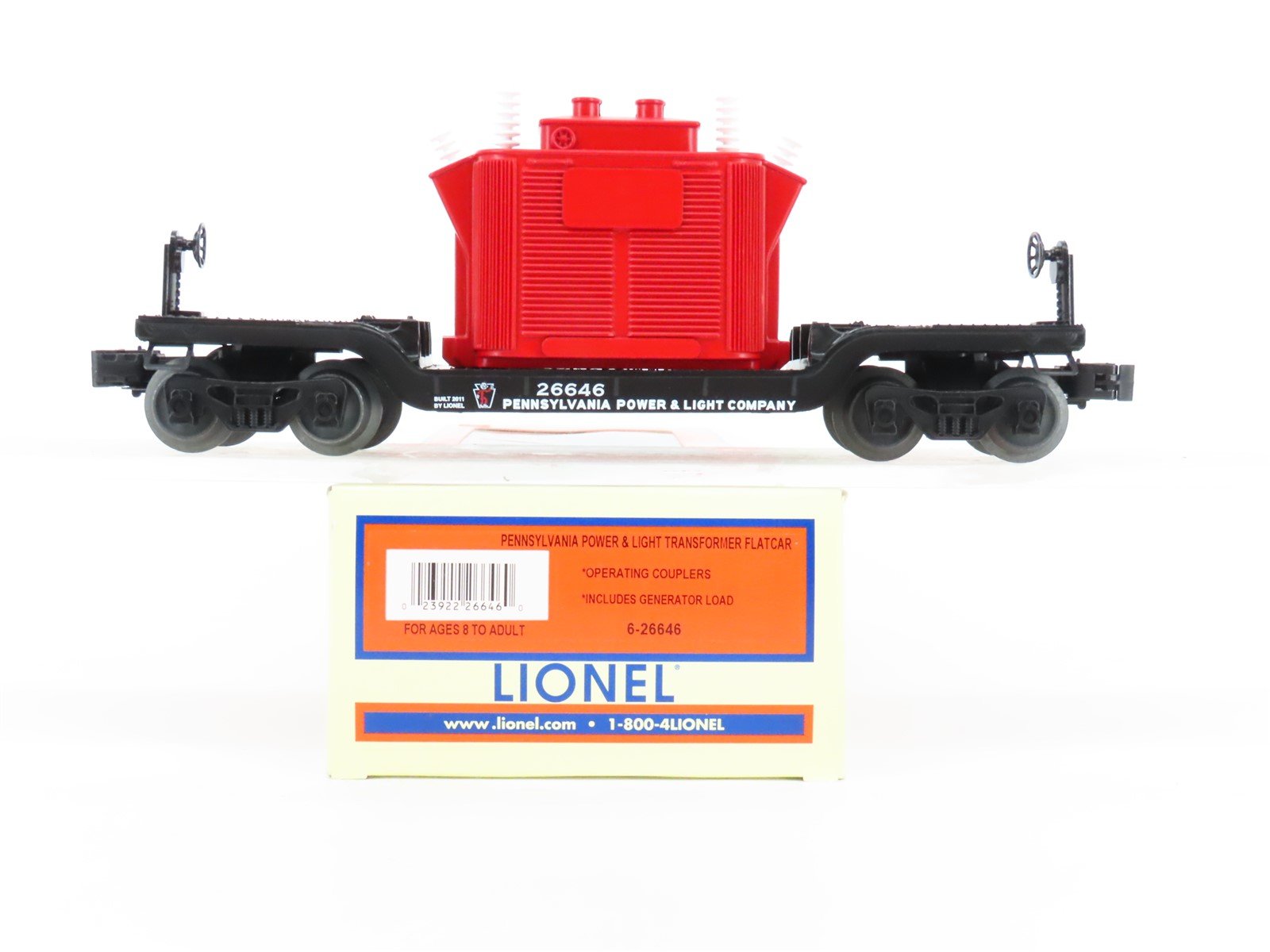 O Gauge 3-Rail Lionel 6-26646 Penn Power & Light Transformer Flatcar 26646
