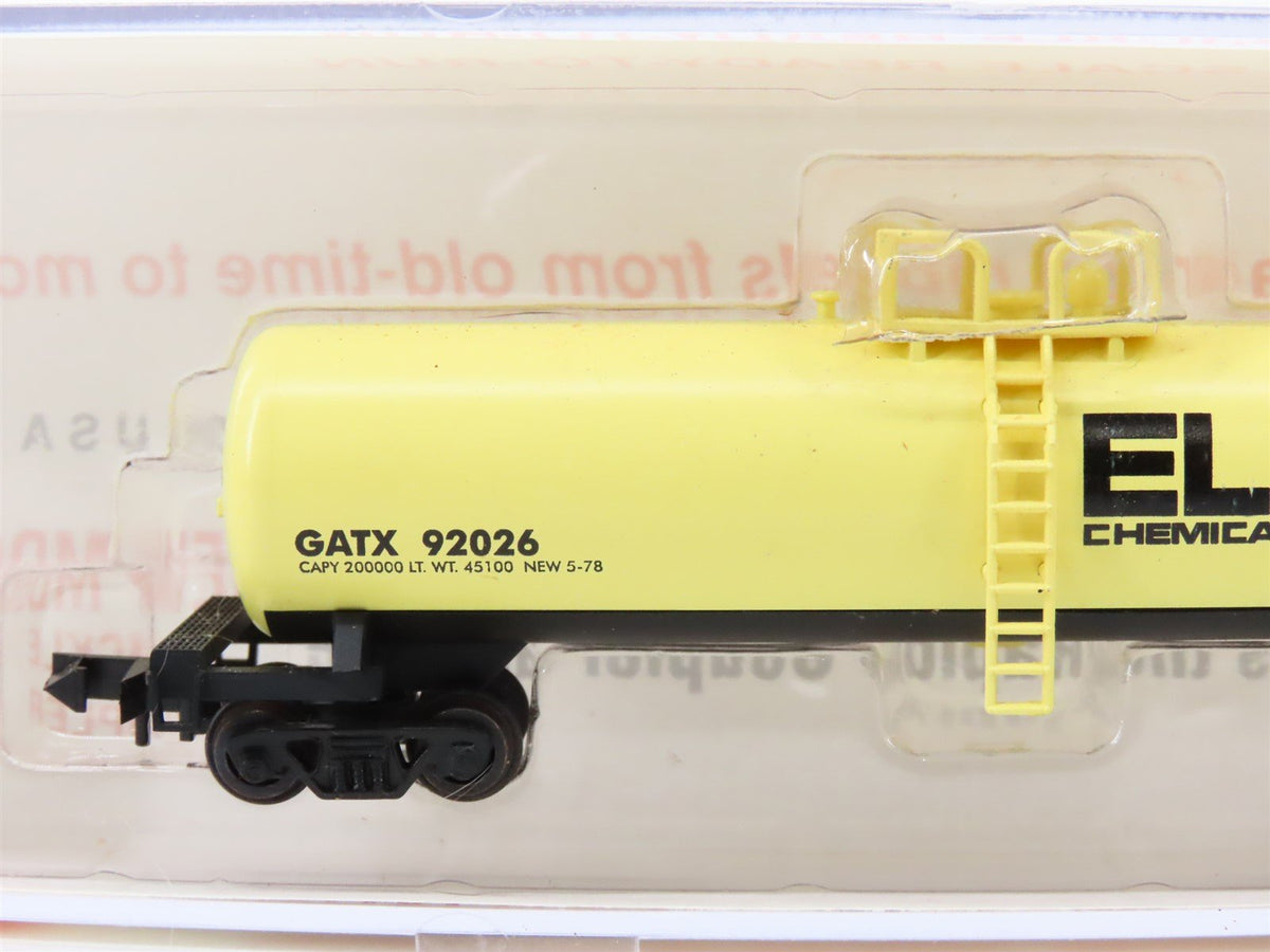 N Scale Roundhouse 8383 GATX Elcor Chemical 50&#39; Modern Tank Car #92026