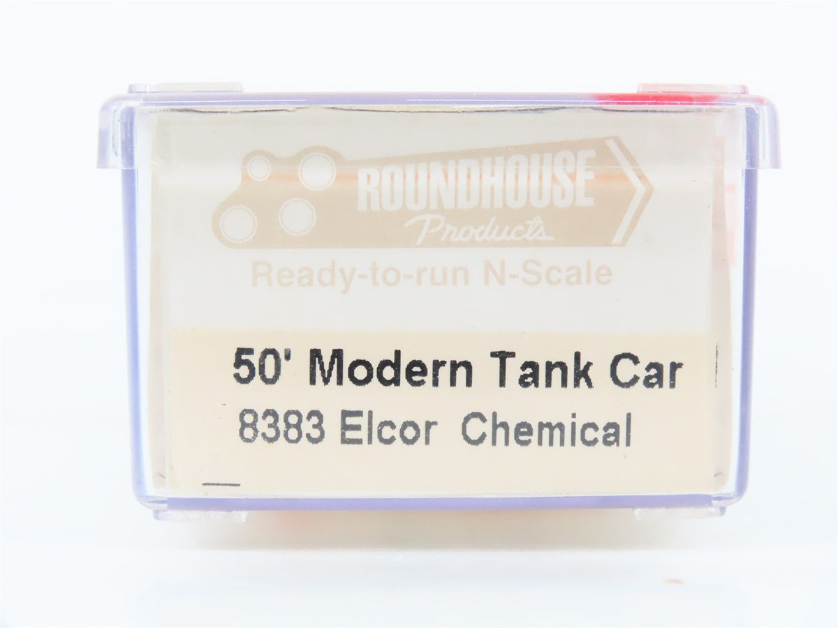 N Scale Roundhouse 8383 GATX Elcor Chemical 50&#39; Modern Tank Car #92026