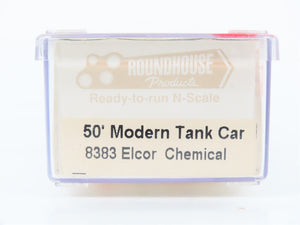 N Scale Roundhouse 8383 GATX Elcor Chemical 50' Modern Tank Car #92026