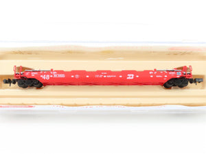 N Scale Roundhouse 8474 BN Burlington Northern Husky-Stack Car #64624