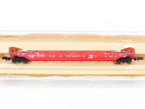 N Scale Roundhouse 8474 BN Burlington Northern Husky-Stack Car #64473