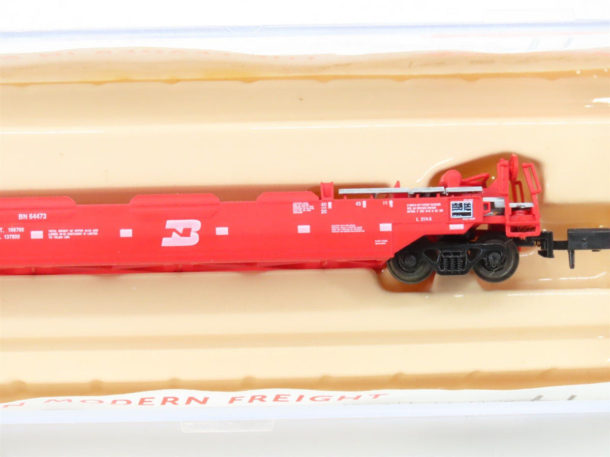 N Scale Roundhouse 8474 BN Burlington Northern Husky-Stack Car #64473