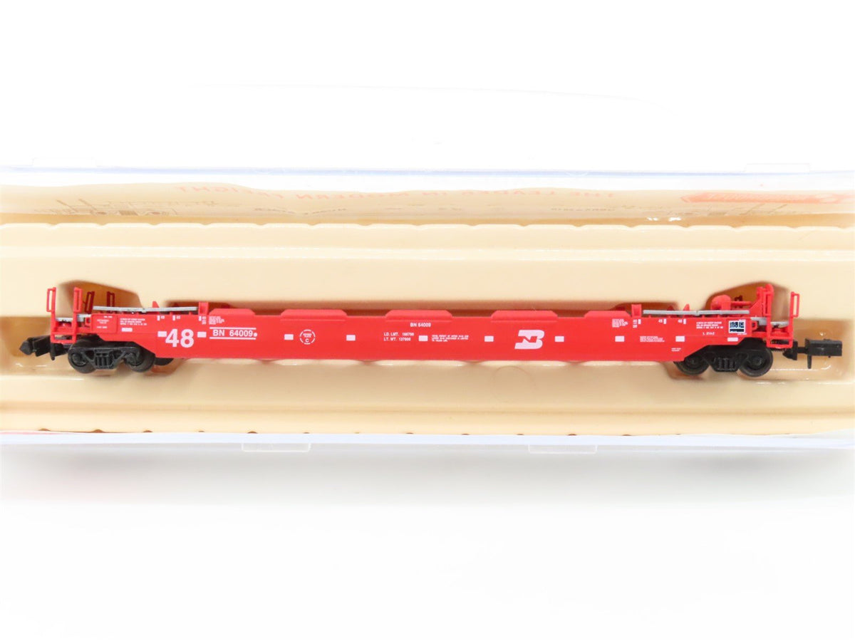 N Scale Roundhouse 8474 BN Burlington Northern Husky-Stack Car #64009