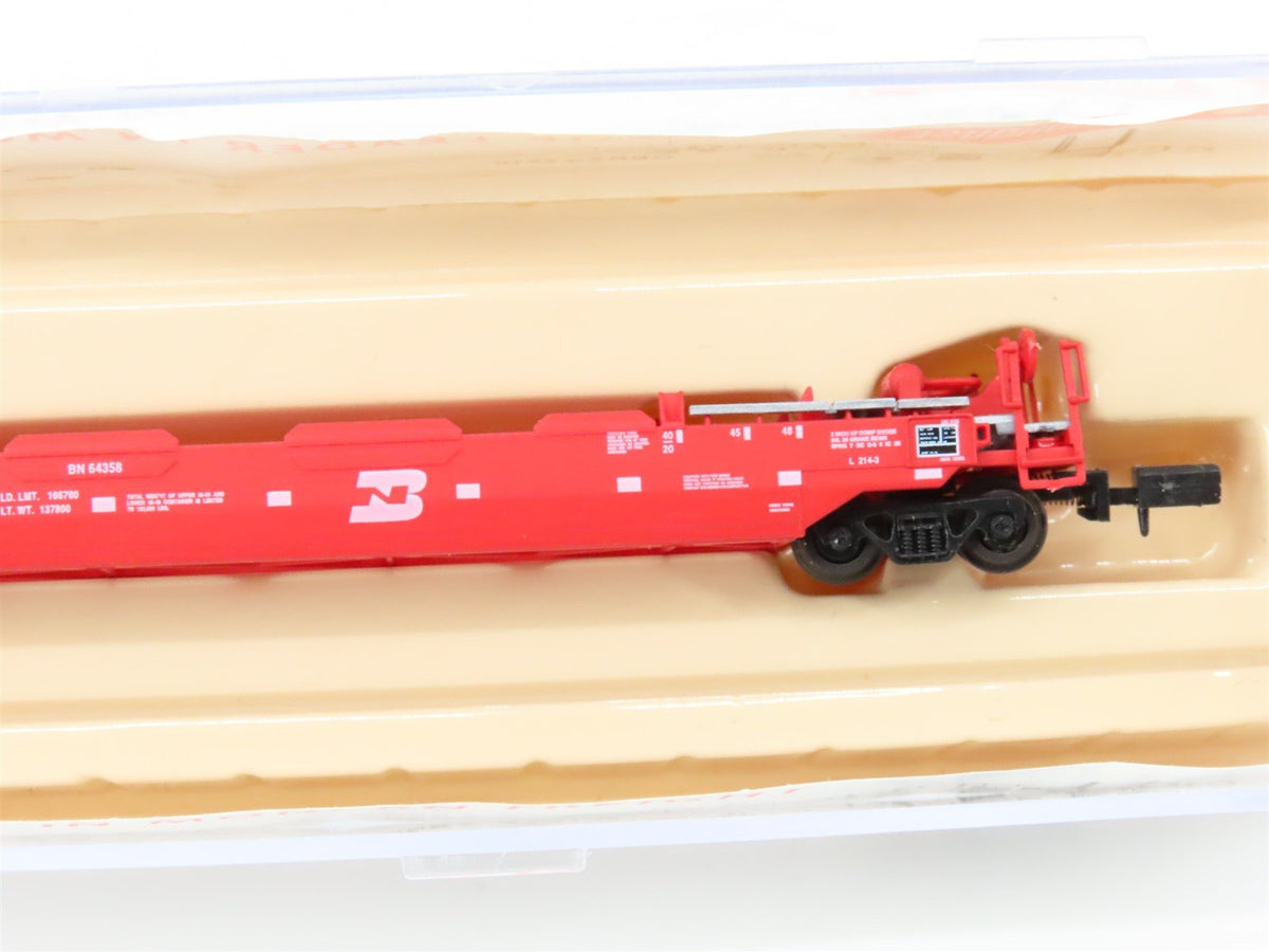 N Scale Roundhouse 8474 BN Burlington Northern Husky-Stack Car #64358