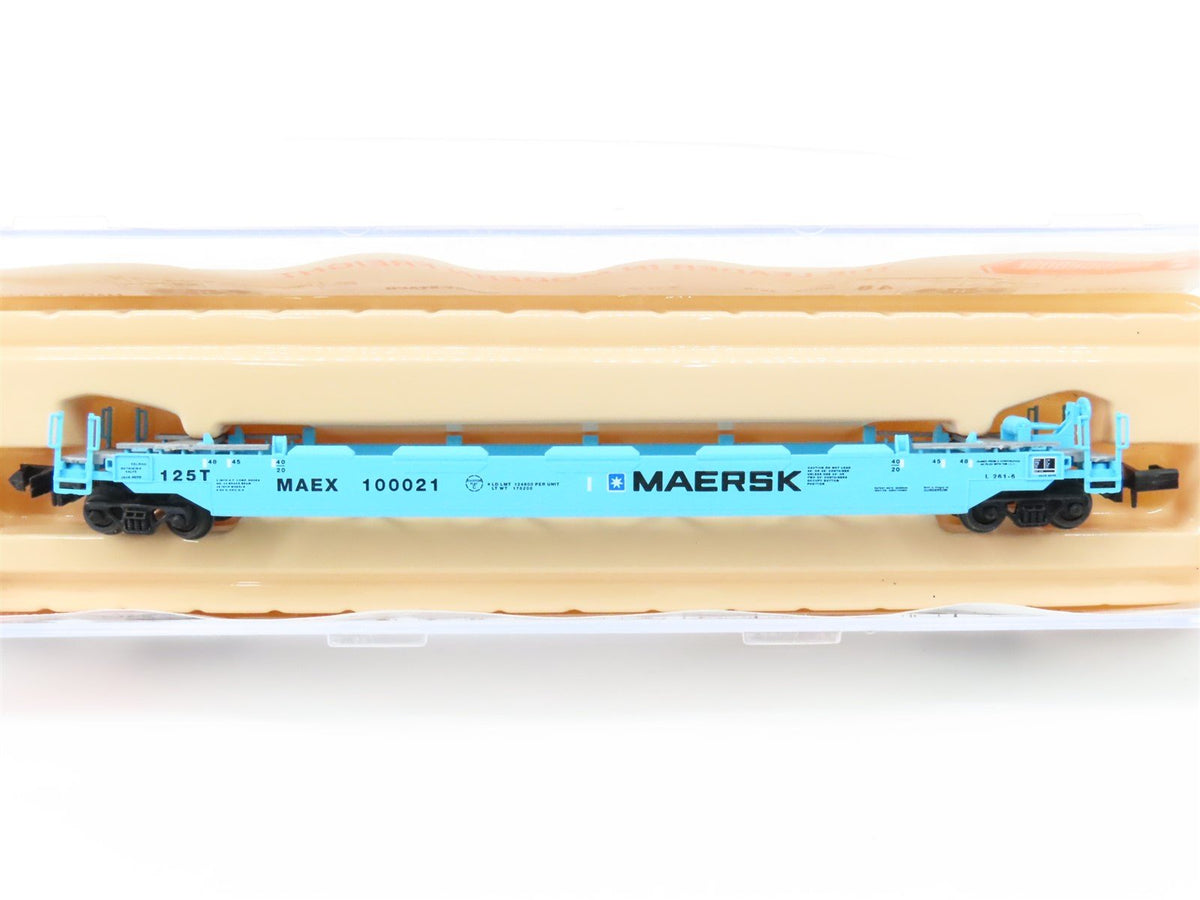 N Scale Roundhouse 8477 MAEX Maersk Husky-Stack Car #100021