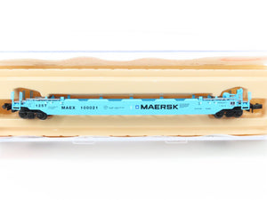 N Scale Roundhouse 8477 MAEX Maersk Husky-Stack Car #100021
