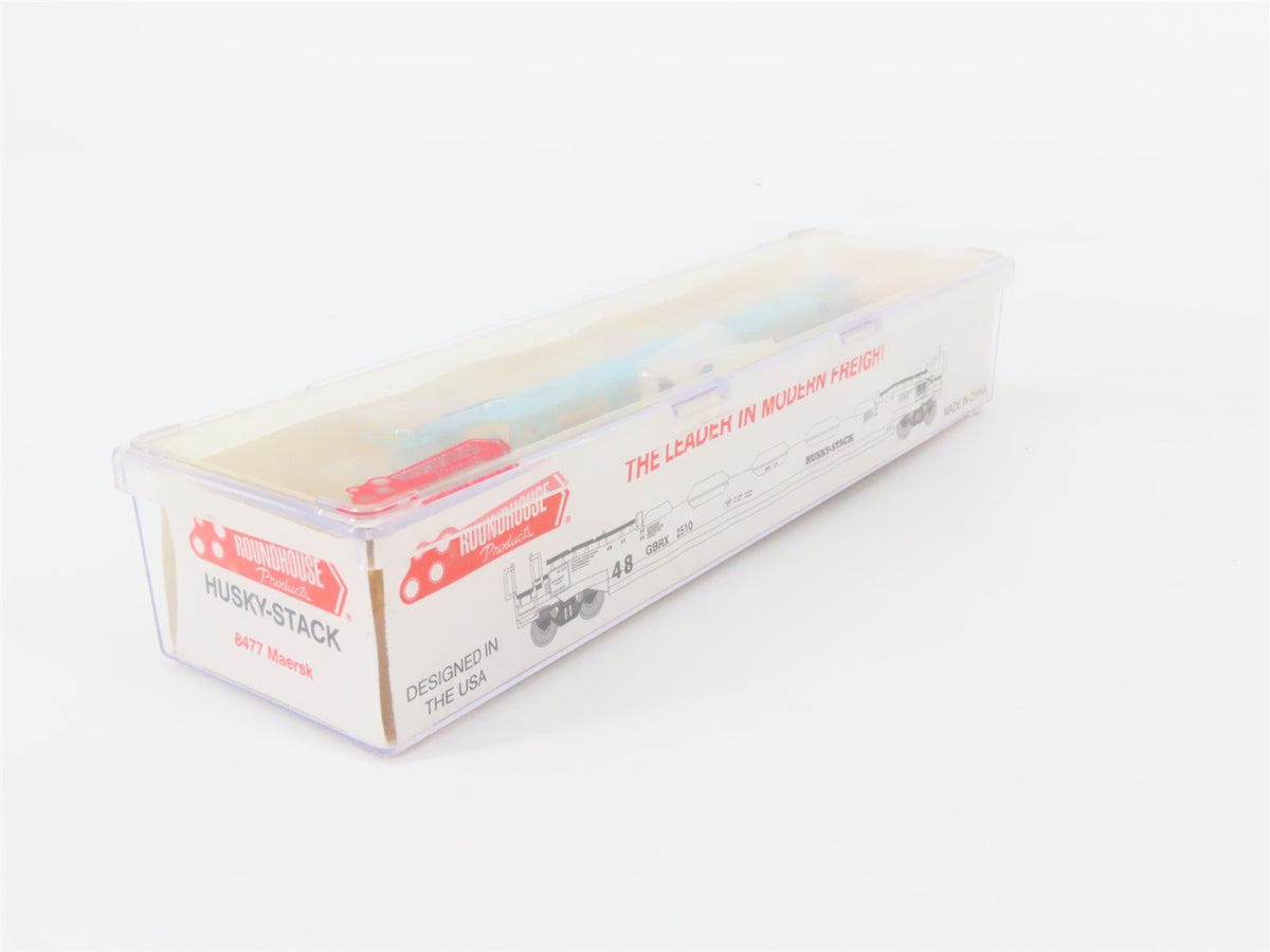 N Scale Roundhouse 8477 MAEX Maersk Husky-Stack Car #100021