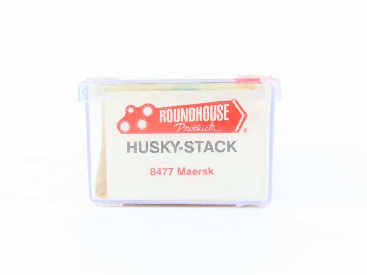 N Scale Roundhouse 8477 MAEX Maersk Husky-Stack Car #100057