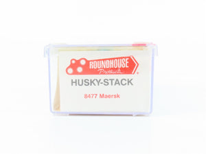 N Scale Roundhouse 8477 MAEX Maersk Husky-Stack Car #100057