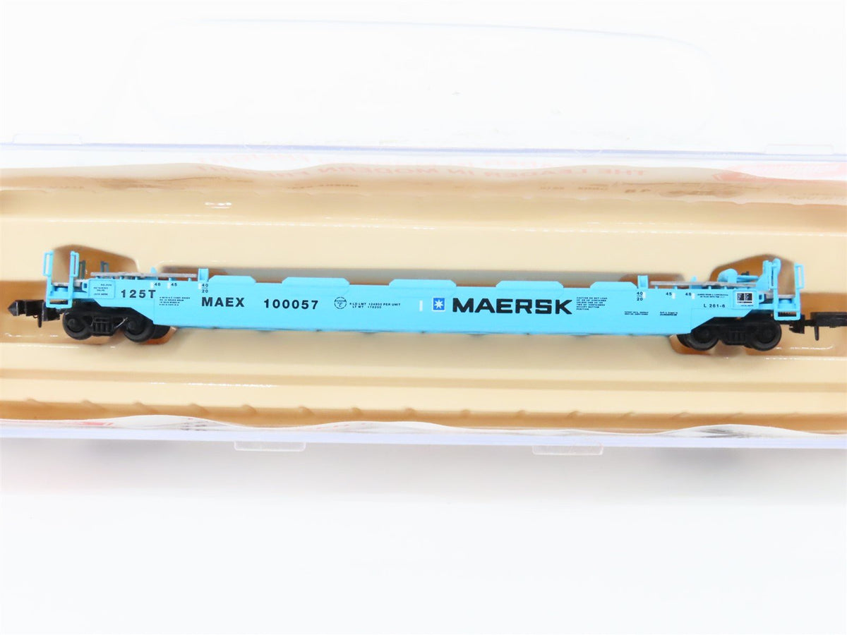 N Scale Roundhouse 8477 MAEX Maersk Husky-Stack Car #100057
