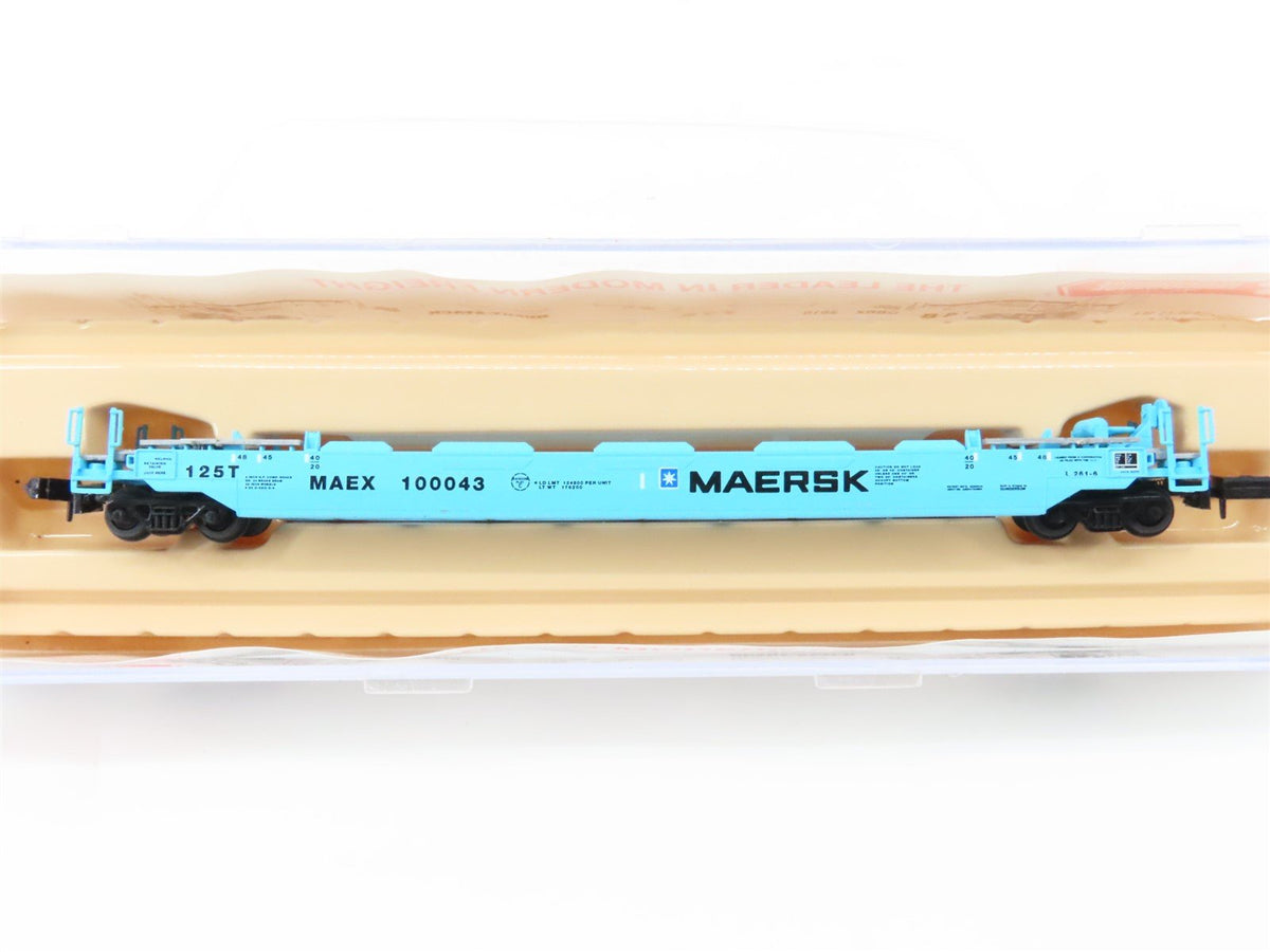 N Scale Roundhouse 8477 MAEX Maersk Husky-Stack Car #100043