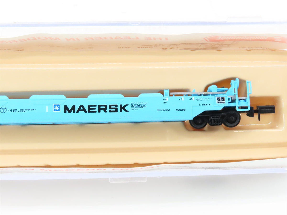 N Scale Roundhouse 8477 MAEX Maersk Husky-Stack Car #100043