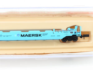 N Scale Roundhouse 8477 MAEX Maersk Husky-Stack Car #100043
