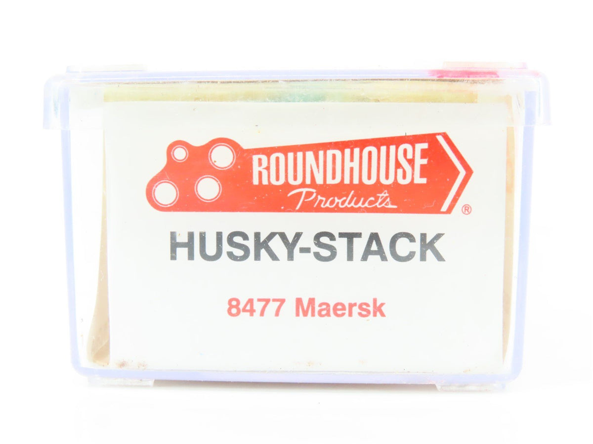 N Scale Roundhouse 8477 MAEX Maersk Husky-Stack Car #100043
