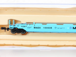 N Scale Roundhouse 8477 MAEX Maersk Husky-Stack Car #100035