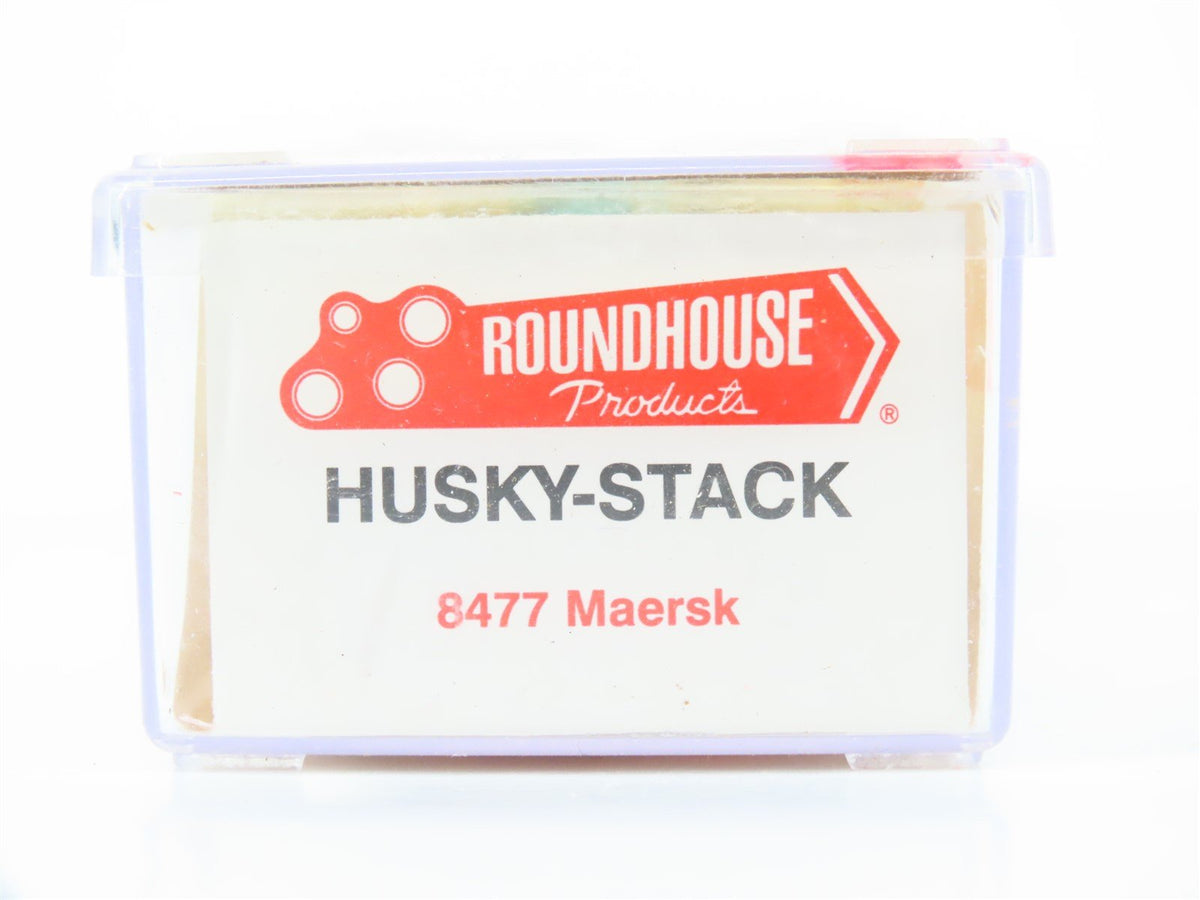 N Scale Roundhouse 8477 MAEX Maersk Husky-Stack Car #100035