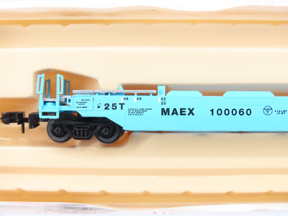N Scale Roundhouse 8477 MAEX Maersk Husky-Stack Car #100060