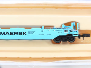 N Scale Roundhouse 8477 MAEX Maersk Husky-Stack Car #100060