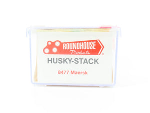 N Scale Roundhouse 8477 MAEX Maersk Husky-Stack Car #100060